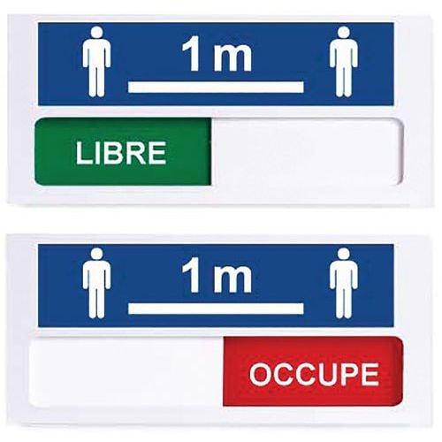 Plaque de porte « LIBRE - OCCUPÉ » - Image principale