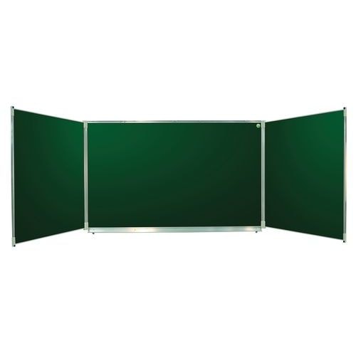 Tableau triptyque emaille vert 100x400 cm ouvert - Image principale