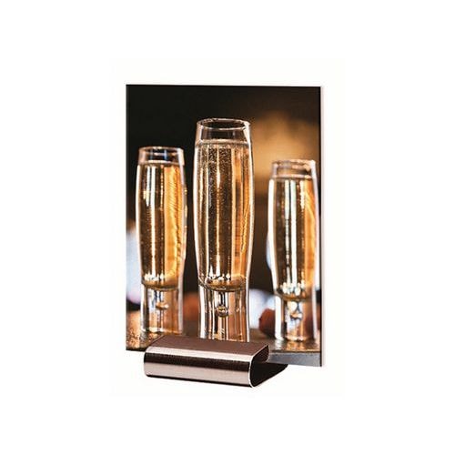 Chevalet inox pour carte menu - Image principale