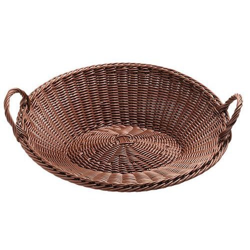 Corbeille à fruits ronde avec armature 45x15 cm marron - Image principale