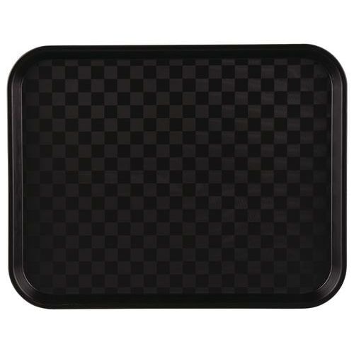 Plateau en polypropylène fast food 35x27 cm noir - Image principale