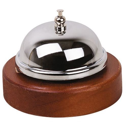 Sonnette comptoir en inox chromé - Image principale