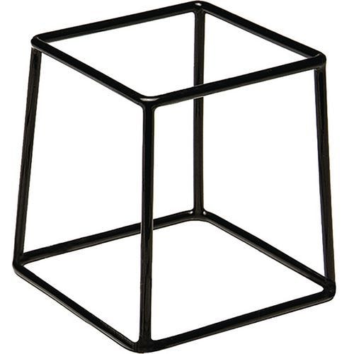 Support saladier en zinc 18x18x18 cm noir - Image principale