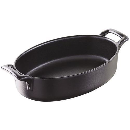 Plat ovale en porcelaine 40cl noir-Belle Cuisine-Revol - Image principale