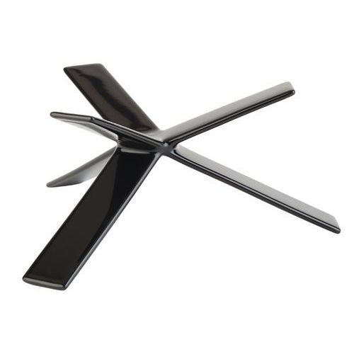 Support buffet en métal gommé ø 16 hauteur 8 cm argent - Image principale