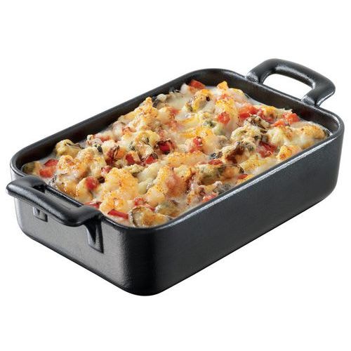 Plat rectangulaire en porcelaine 45cl noir-Belle Cuisine-Revol - Image principale