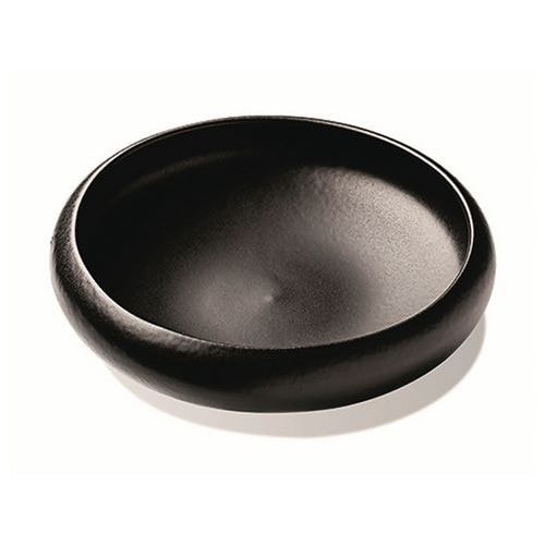 Mini assiette creuse en grès ø16 cm 45cl noir-Black Stone - Image principale