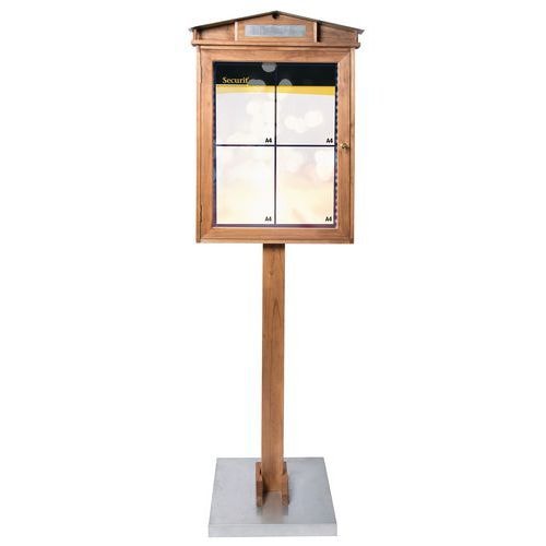 Présentoir led en bois 175x53x4 cm - Rustic - Image principale