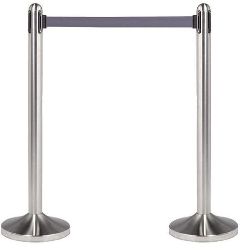 Poteau corde rétractable en inox - Image principale