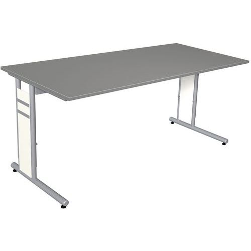 Bureau droit 160 cm Graphite Form 4 - Image principale