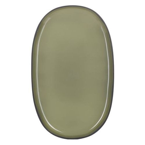 Assiette ovale en porcelaine cardamone-Caractere-Revol - Image principale