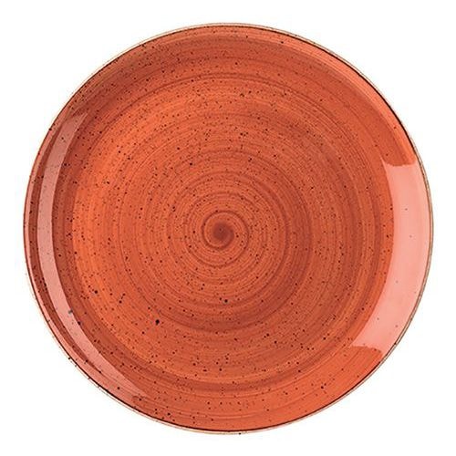 Assiette plate en porcelaine ø26 cm terracota-Stonecast-Churchill - Image principale