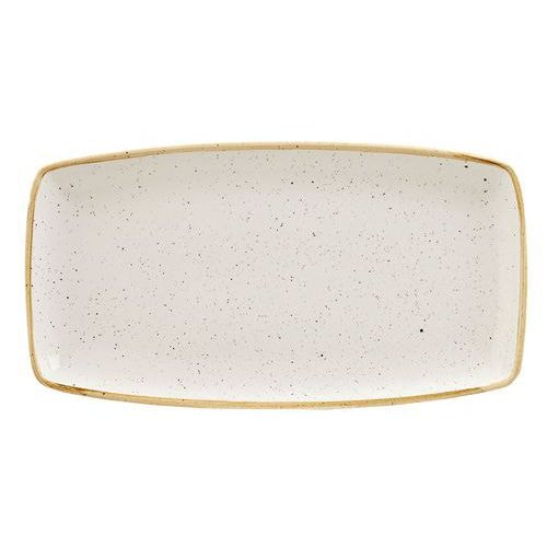 Plat rectangulaire en porcelaine ivoire-Stonecast-Churchill - Image principale