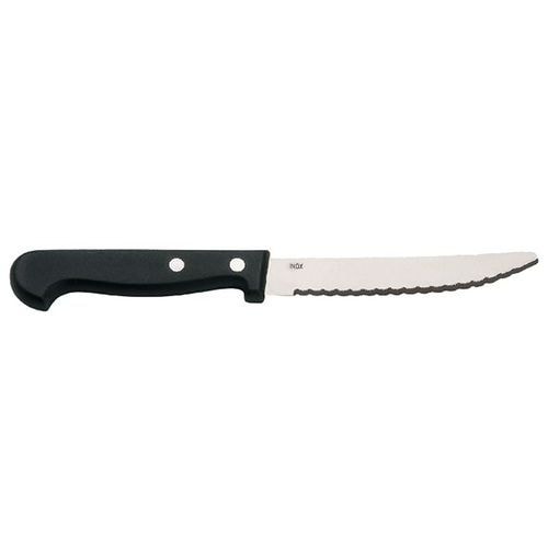 Couteau à steak en inox avec une lame microdentée 21,5 cm - Image principale