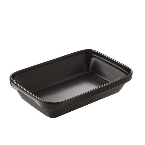Plat à lasagne en porcelaine 45cl noir-Revol - Image principale