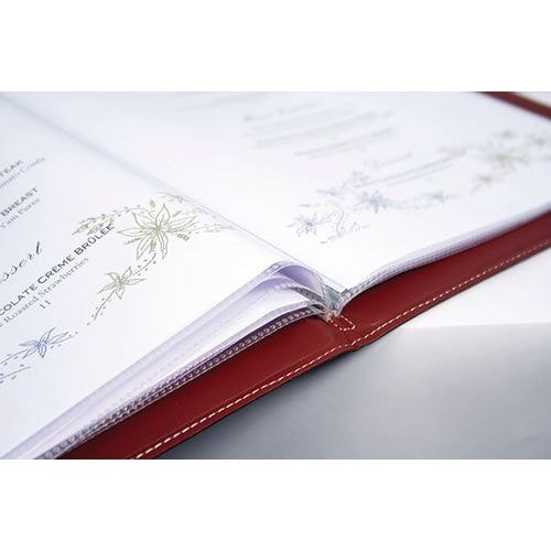 Lot de 10 inserts pour protège menu A4 transparent - Securit - Image principale