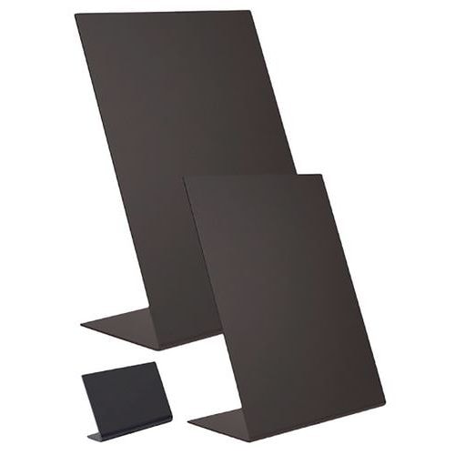 Lot de 3 ardoises de table en acrylique en de forme L A6 - Image principale