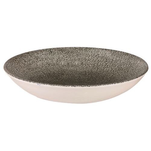 Assiette creuse en porcelaine topaz-Raku - Image principale