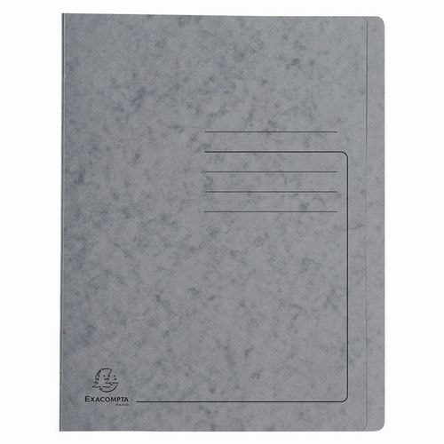 Lot de 25 Chemises à lamelle carte lustrée - A4-Gris - Image principale