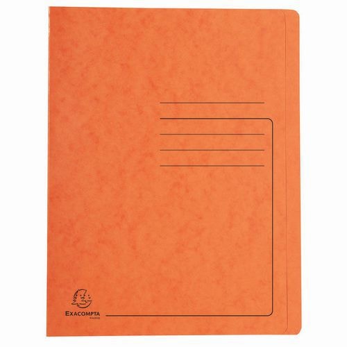 Lot de 25 Chemises à lamelle carte lustrée - A4-Orange - Image principale