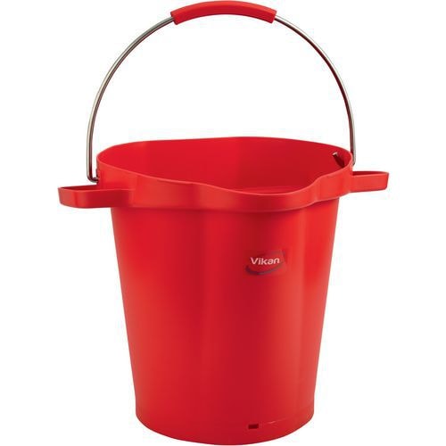 Lot de 5 Seau gradué, bec verseur, 20 L, Rouge - Image principale