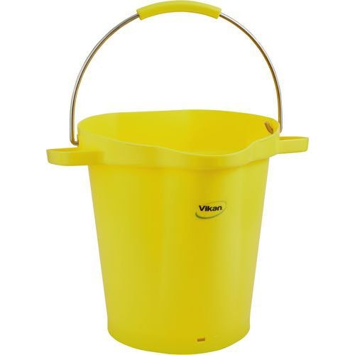 Lot de 5 Seau gradué, bec verseur, 20 L, Jaune - Image principale