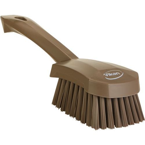 Lot de 10 Brosse à main, manche court, 270 mm, Dur, Marron - Image principale