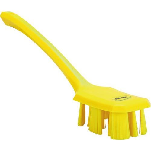 Lot de 10 UST Brosse à main, manche long, 395 mm, Dur, Jaune - Image principale