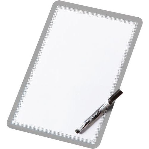 Lot de 2 Pochette Magneto Dry Erase gris - Image principale