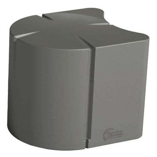 Pouf ovale Connexio - gris quartz - Image principale