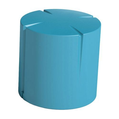 Pouf rond Connexio - bleu pastel - Image principale