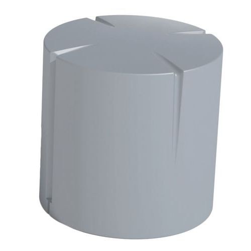 Pouf rond Connexio - gris fenêtre - Image principale