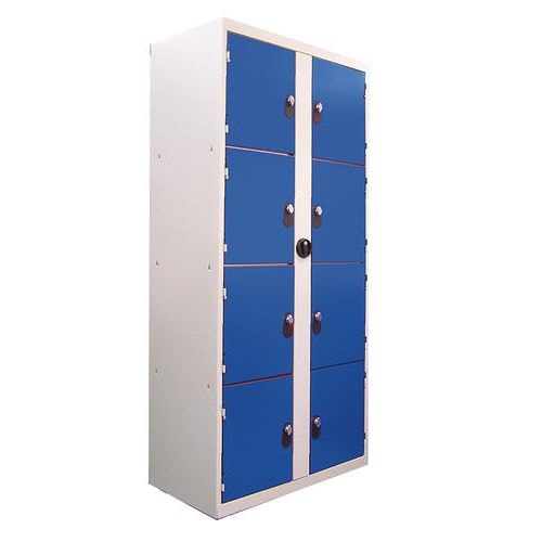 Armoire visitable 8 cases - bleu - Image principale