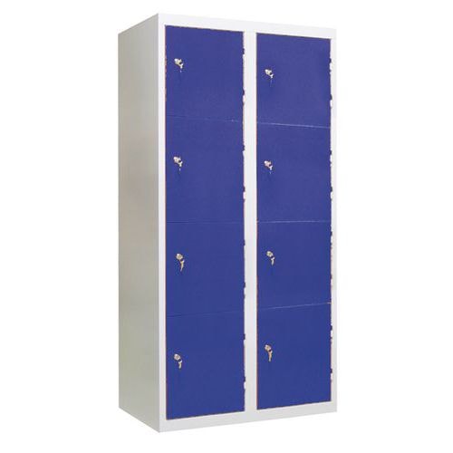Armoire non visitable 8 cases - bleu - Image principale