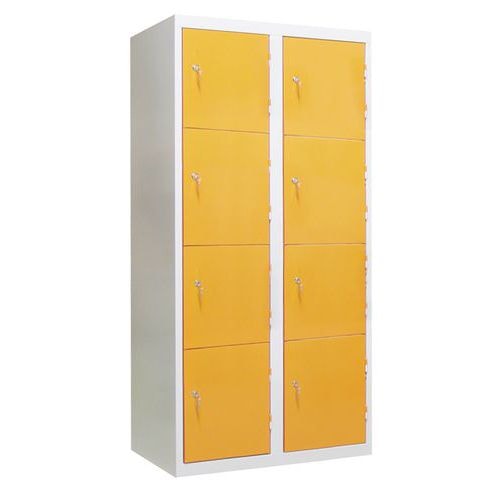 Armoire non visitable 8 cases - jaune - Image principale