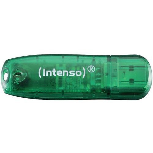 Clé USB 2.0 Rainbow Line - 8Go Vert INTENSO - Image principale