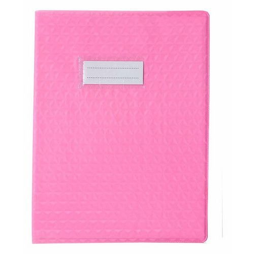 Protège-cahier plastique 17x22 cm épaisseur 12/100e - Rose - Image principale