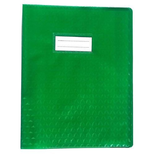 Protège-cahier plastique 17x22 cm épaisseur 12/100e - Vert foncé - Image principale
