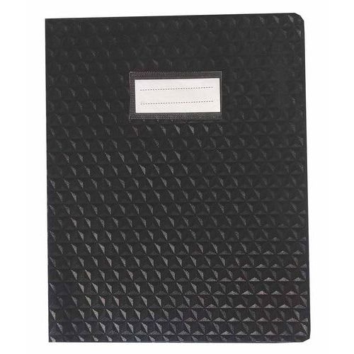 Protège-cahier plastique 17x22 cm épaisseur 12/100e - Noir - Image principale