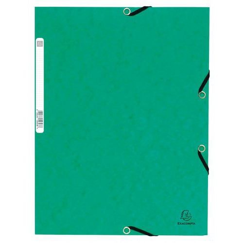 Chemise élastique et rabats A4 Vert - Image principale