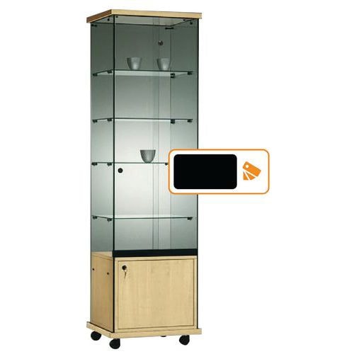Vitrine Easy E5 - Avec armoire basse socle Noir - Image principale