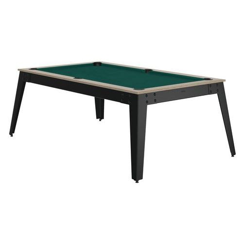 Billard Steel cadre oslo - tapis vert - pieds gris - Image principale