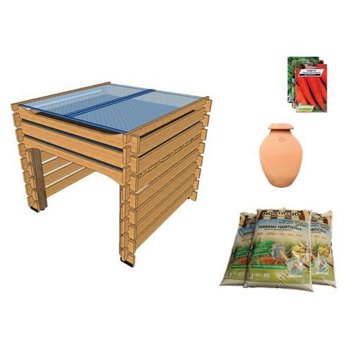 Pack complet : potager haut PMR Carre Serre - Image principale