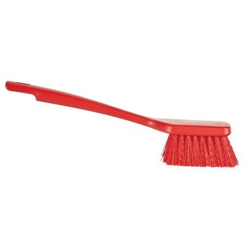 Lot de 10 Brosse à main manche court, 300 mm, dur, rouge - Image principale