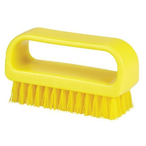Lot de 10 Brosse à ongles, 95 mm, medium, jaune - Image principale