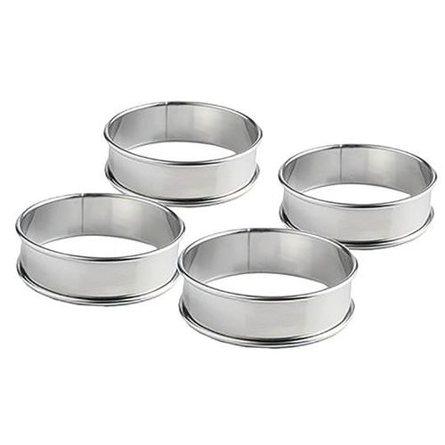Lot de 4 cercles à tarte - 8 cm - Patisse - Image principale