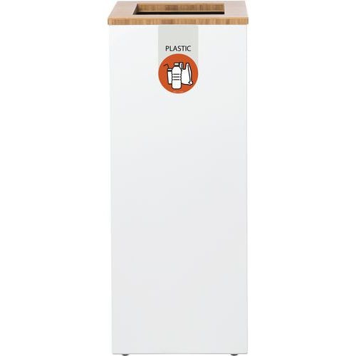 Station de tri sélectif Lune Paxa Large 65L blanc/orange - Image principale
