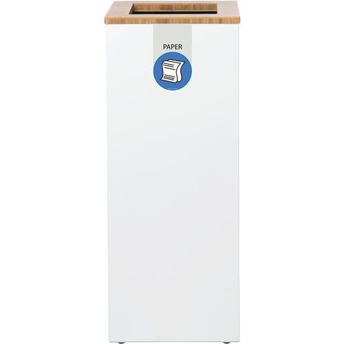 Station de tri sélectif Lune Paxa Large 65L blanc/bleu - Image principale