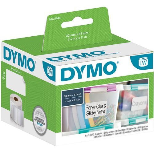 Étiquette adhésive polyvalente papier blanc LabelWriter - Dymo - Image principale