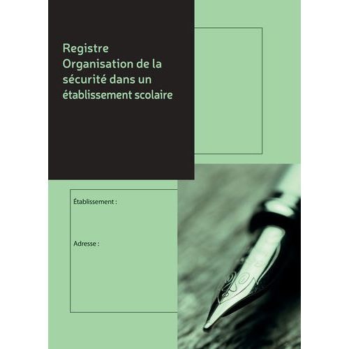 Registre d’organisation format 21 x 29.7 cm - Image principale